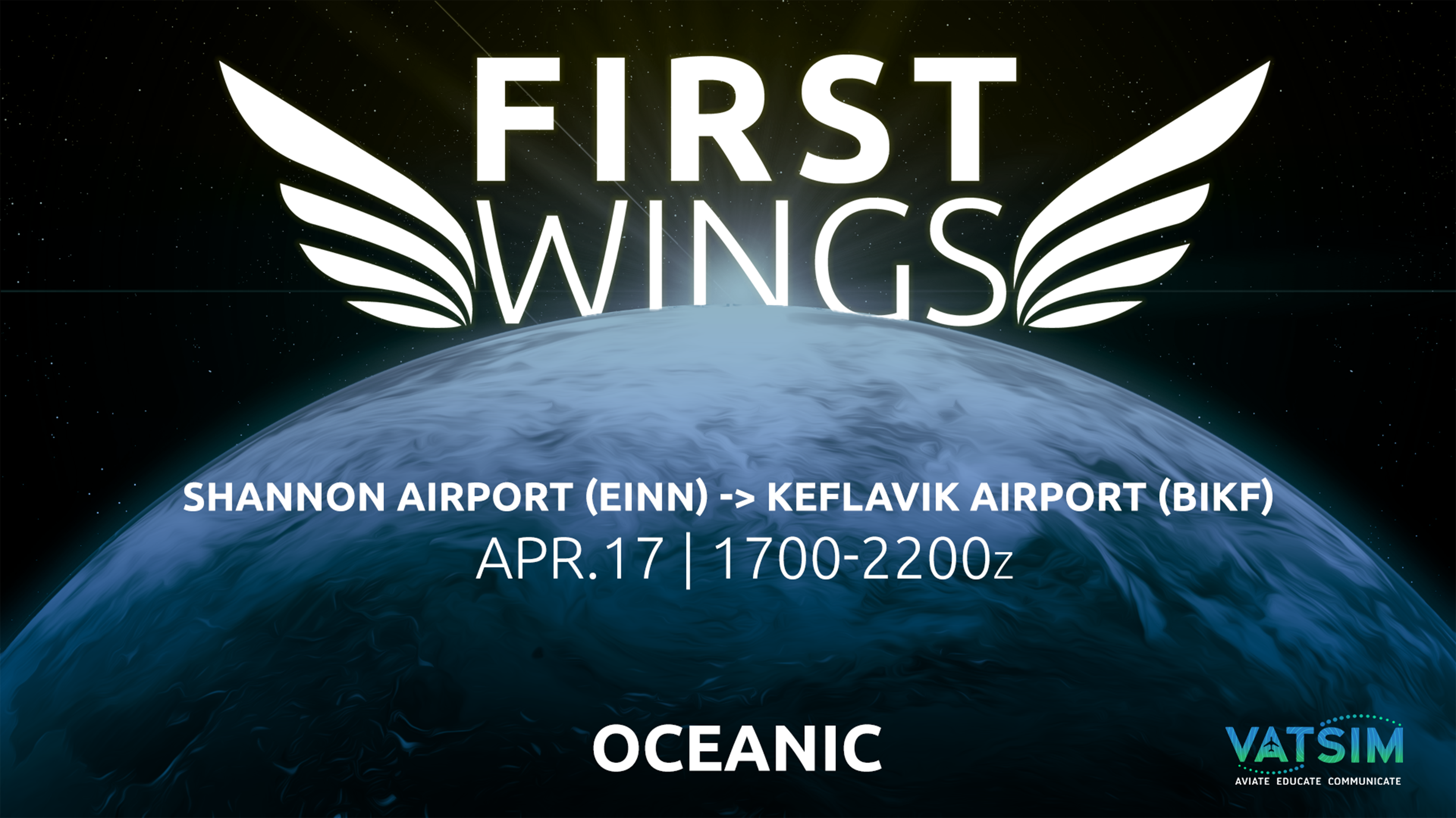 VATSIM First Wings - Oceanic (EINN -> BIKF)